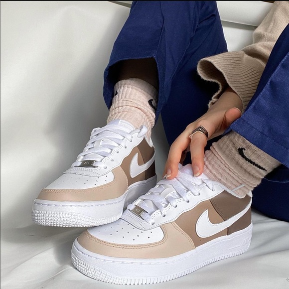 Brown Shades Air Force 1 Shoes - Picture 2 of 2